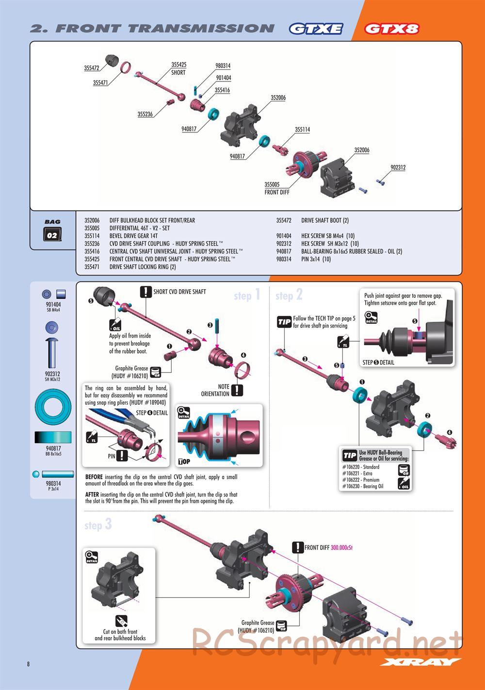 Xray - GTXE.2 2020 (GTXE'20) - Manual - Page 8