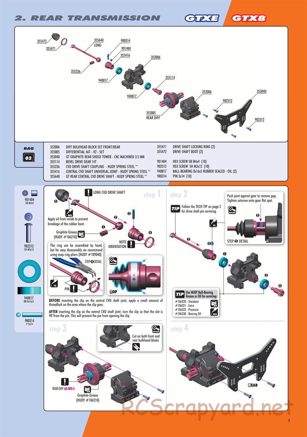 Xray - GTXE.2 2020 (GTXE'20) - Manual - Page 9