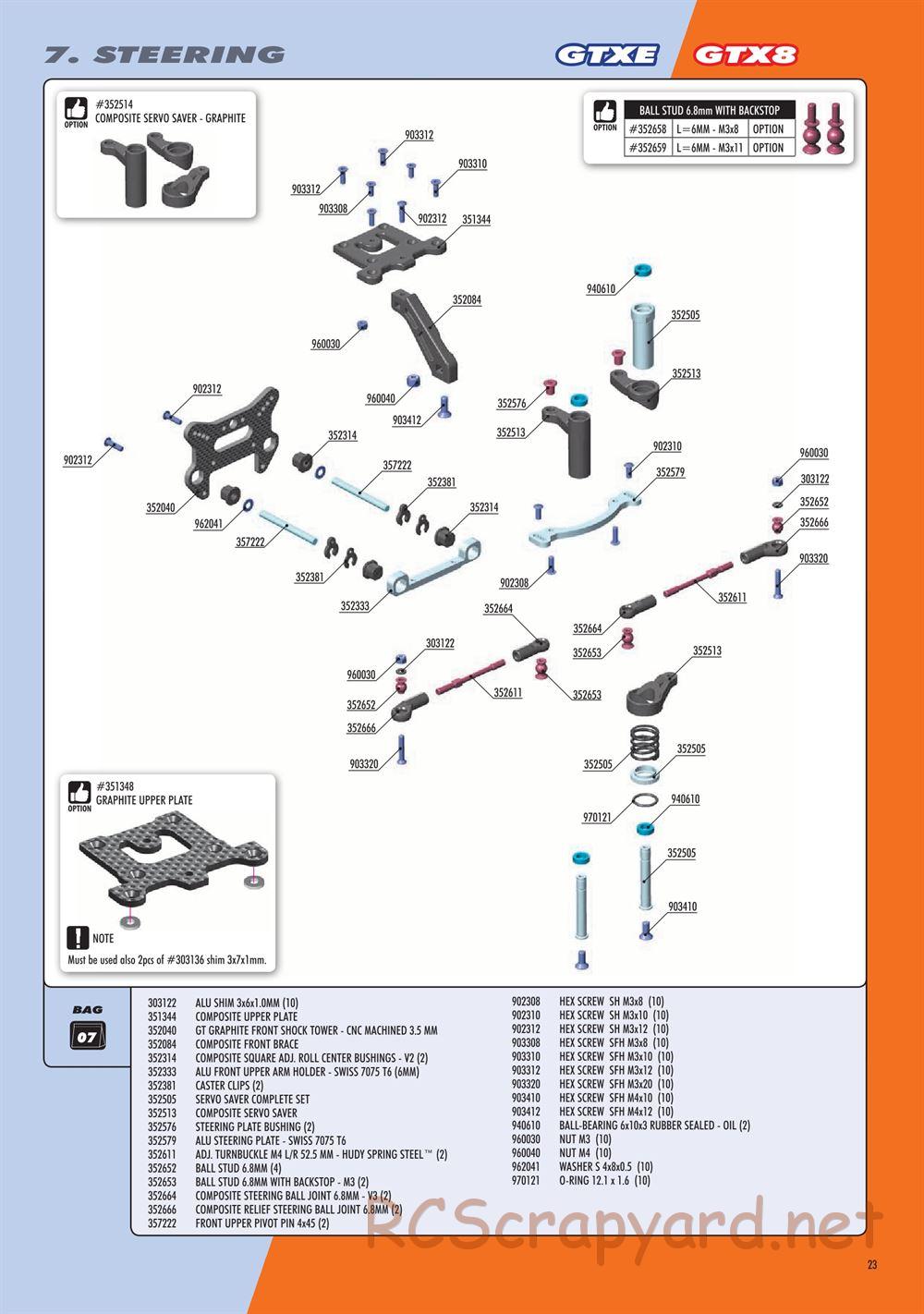 Xray - GTXE.2 2020 (GTXE'20) - Manual - Page 23