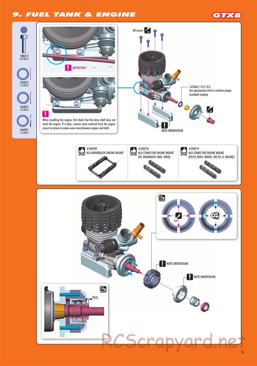Xray - GTXE.2 2020 (GTXE'20) - Manual - Page 35