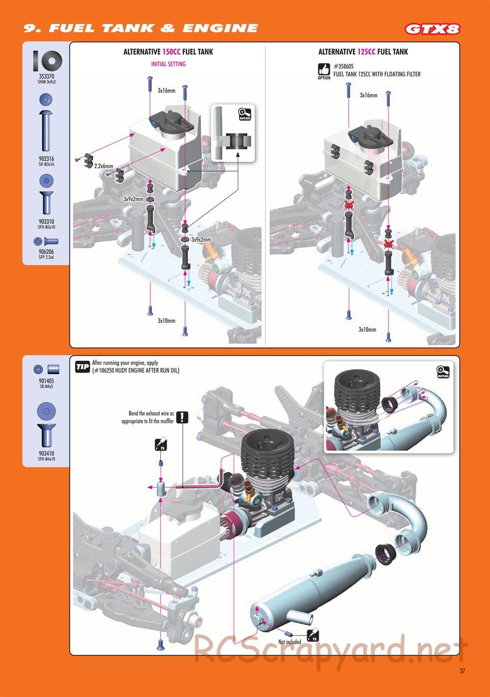Xray - GTXE.2 2020 (GTXE'20) - Manual - Page 37