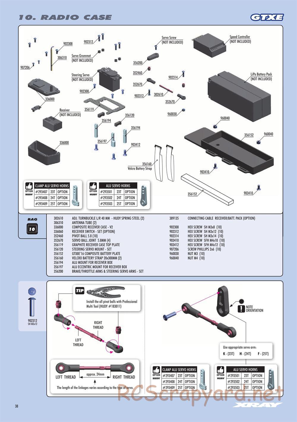 Xray - GTXE.2 2020 (GTXE'20) - Manual - Page 38