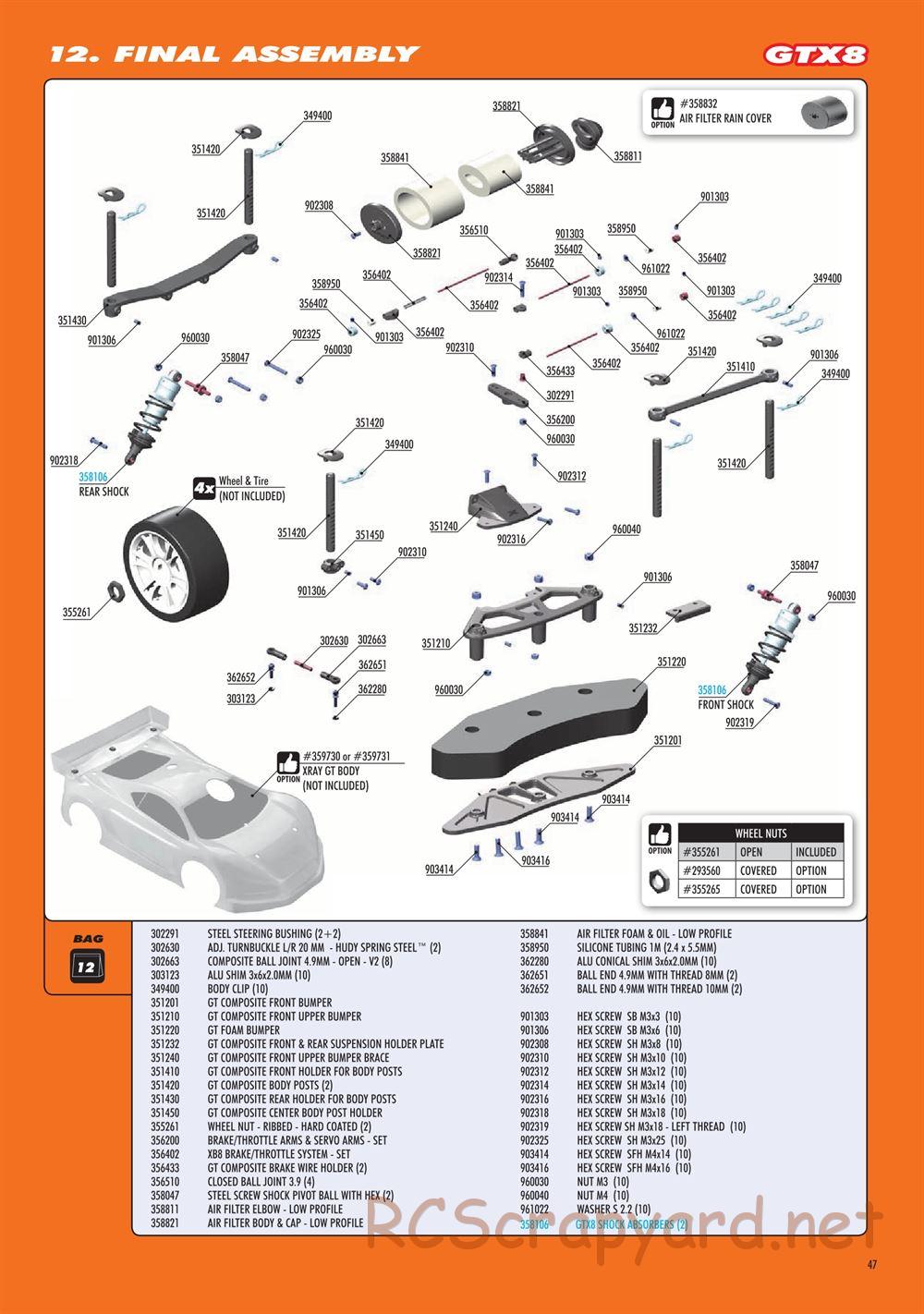 Xray - GTXE.2 2020 (GTXE'20) - Manual - Page 47