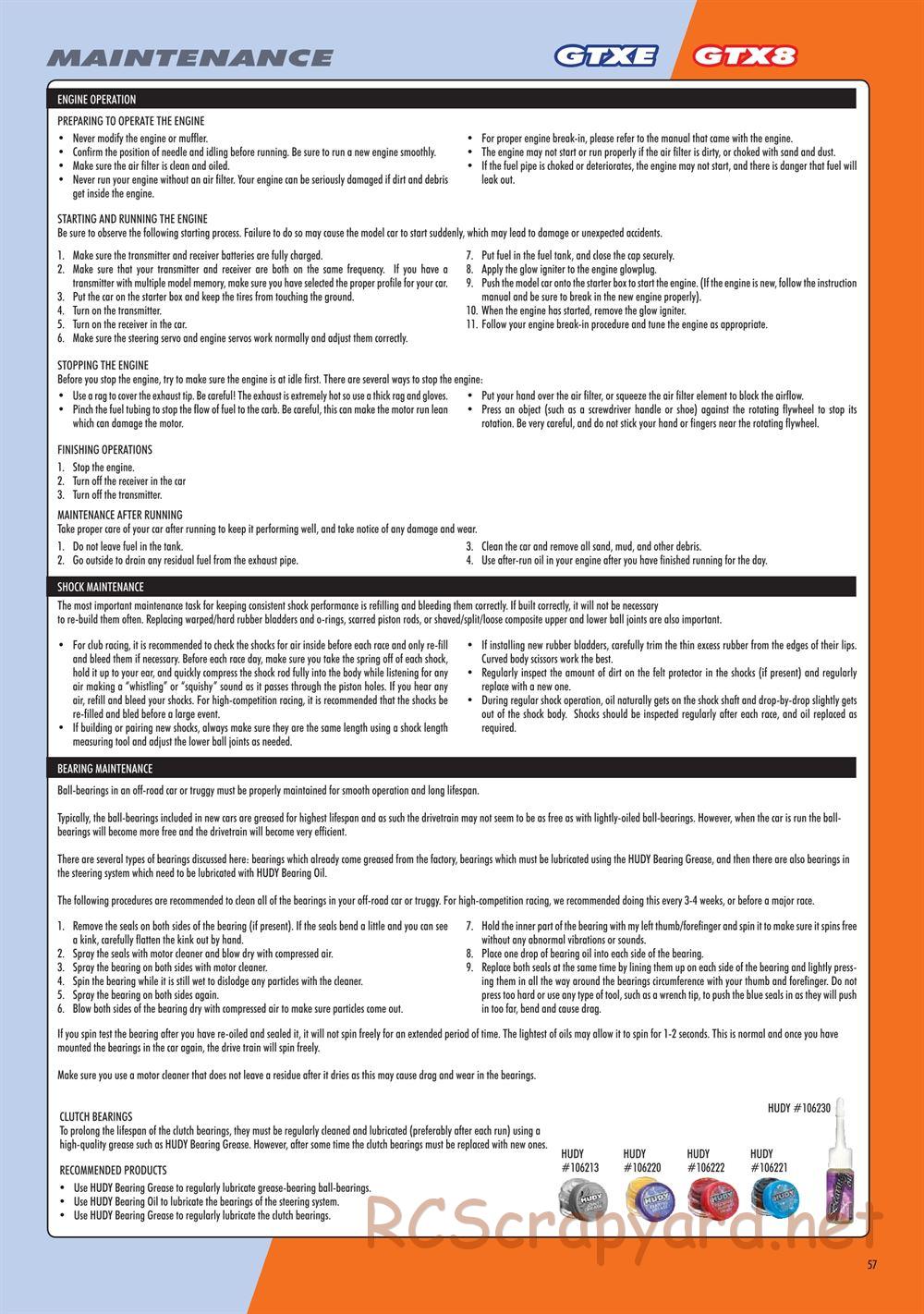 Xray - GTXE.2 2020 (GTXE'20) - Manual - Page 57