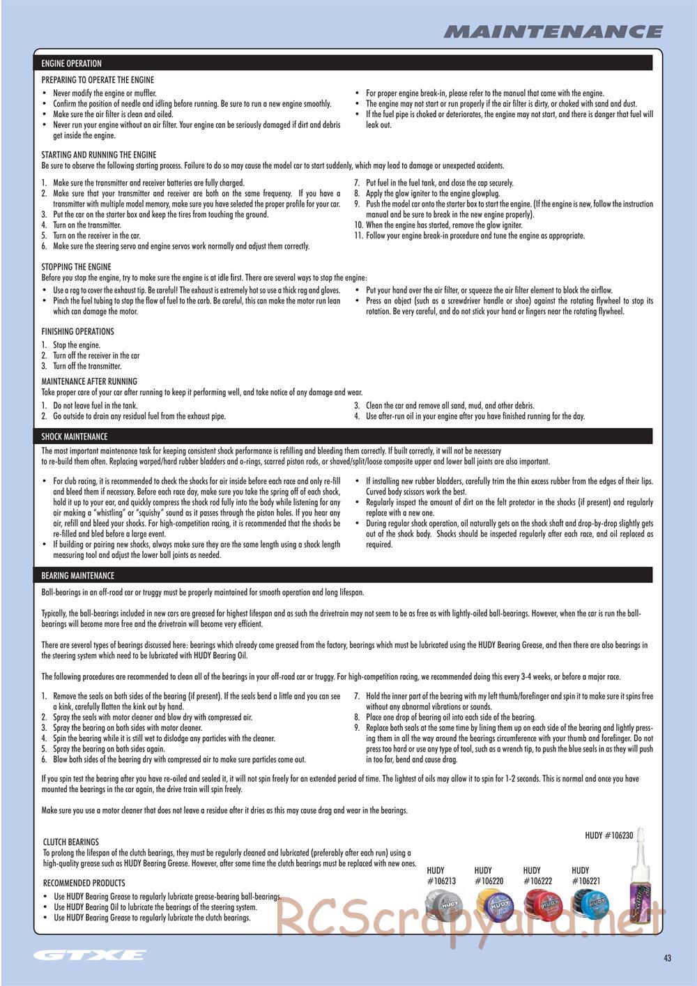 Xray - GTXE 2018 (GTXE'18) - Manual - Page 43
