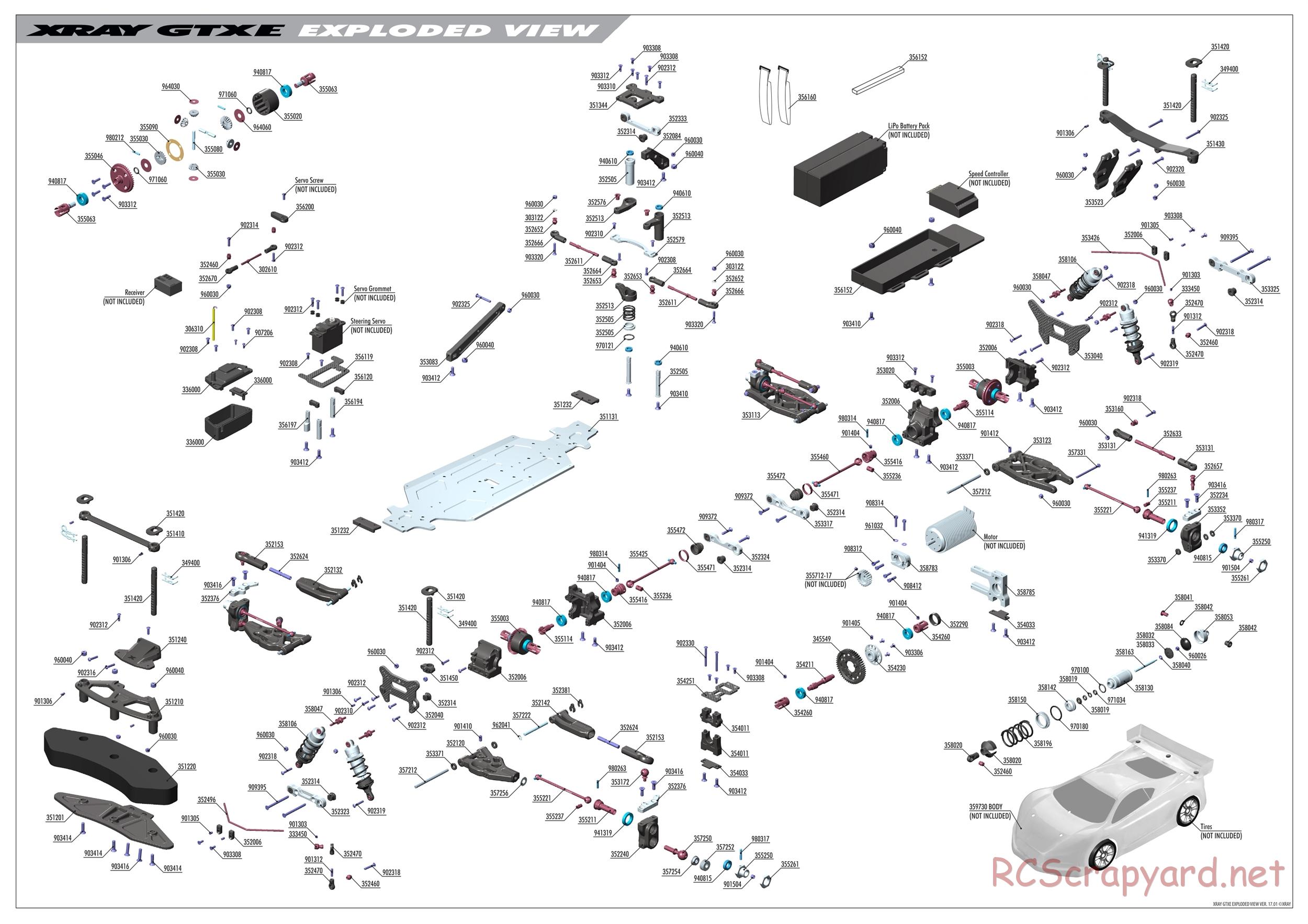 Xray - GTXE 2018 (GTXE'18) - Exploded View