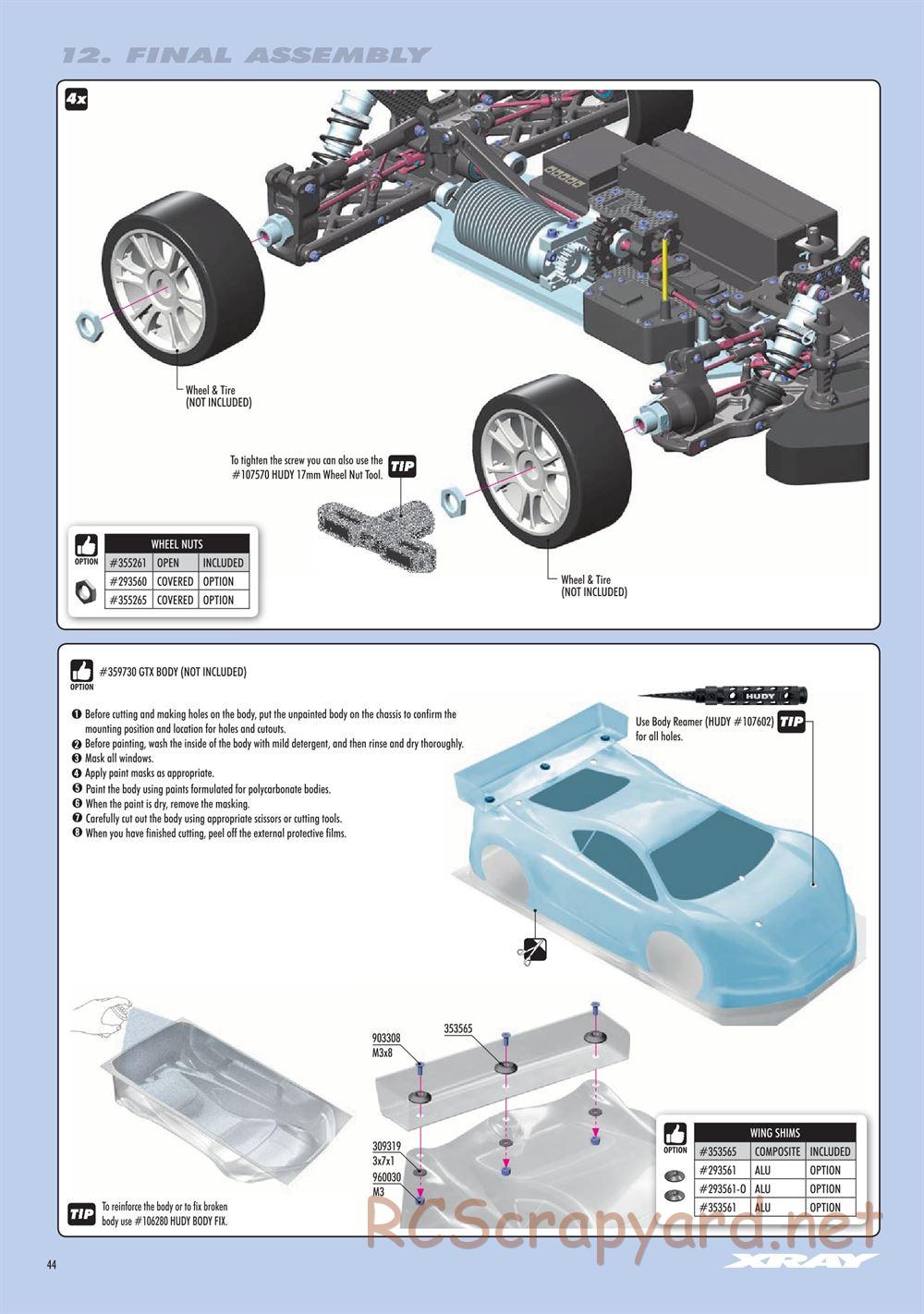 Xray - GTXE 2022 (GTXE'22) - Manual - Page 44