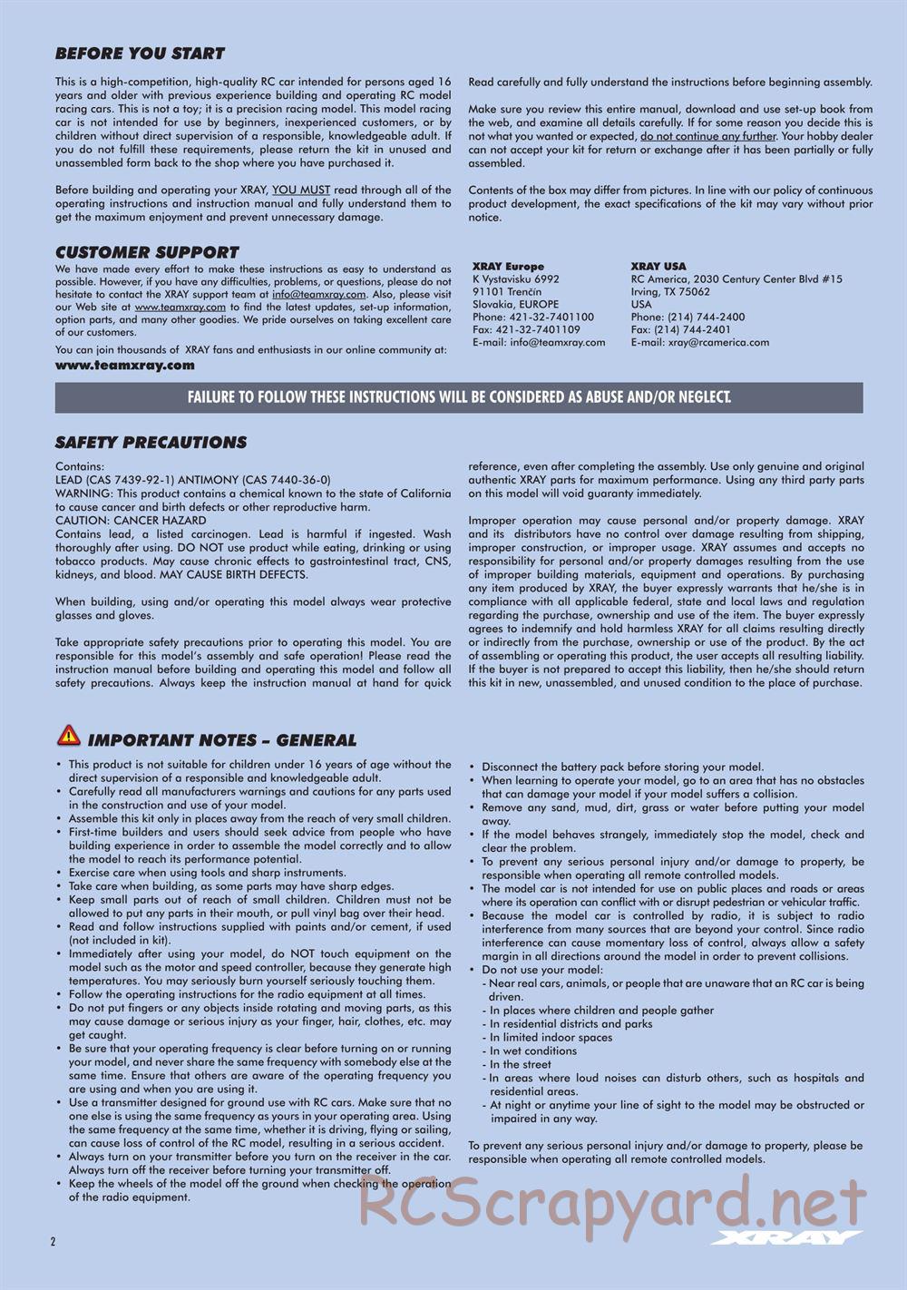 Xray - GTXE 2023 (GTXE'23) - Manual - Page 2