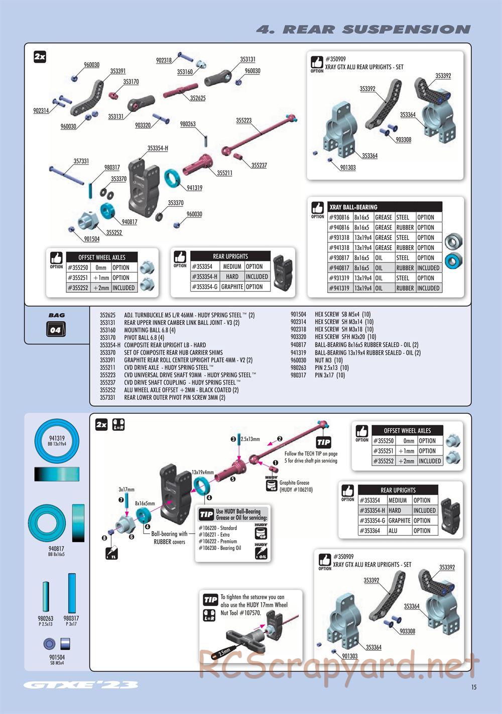 Xray - GTXE 2023 (GTXE'23) - Manual - Page 15