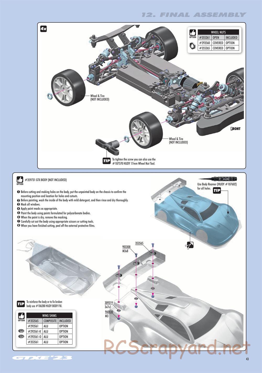 Xray - GTXE 2023 (GTXE'23) - Manual - Page 43
