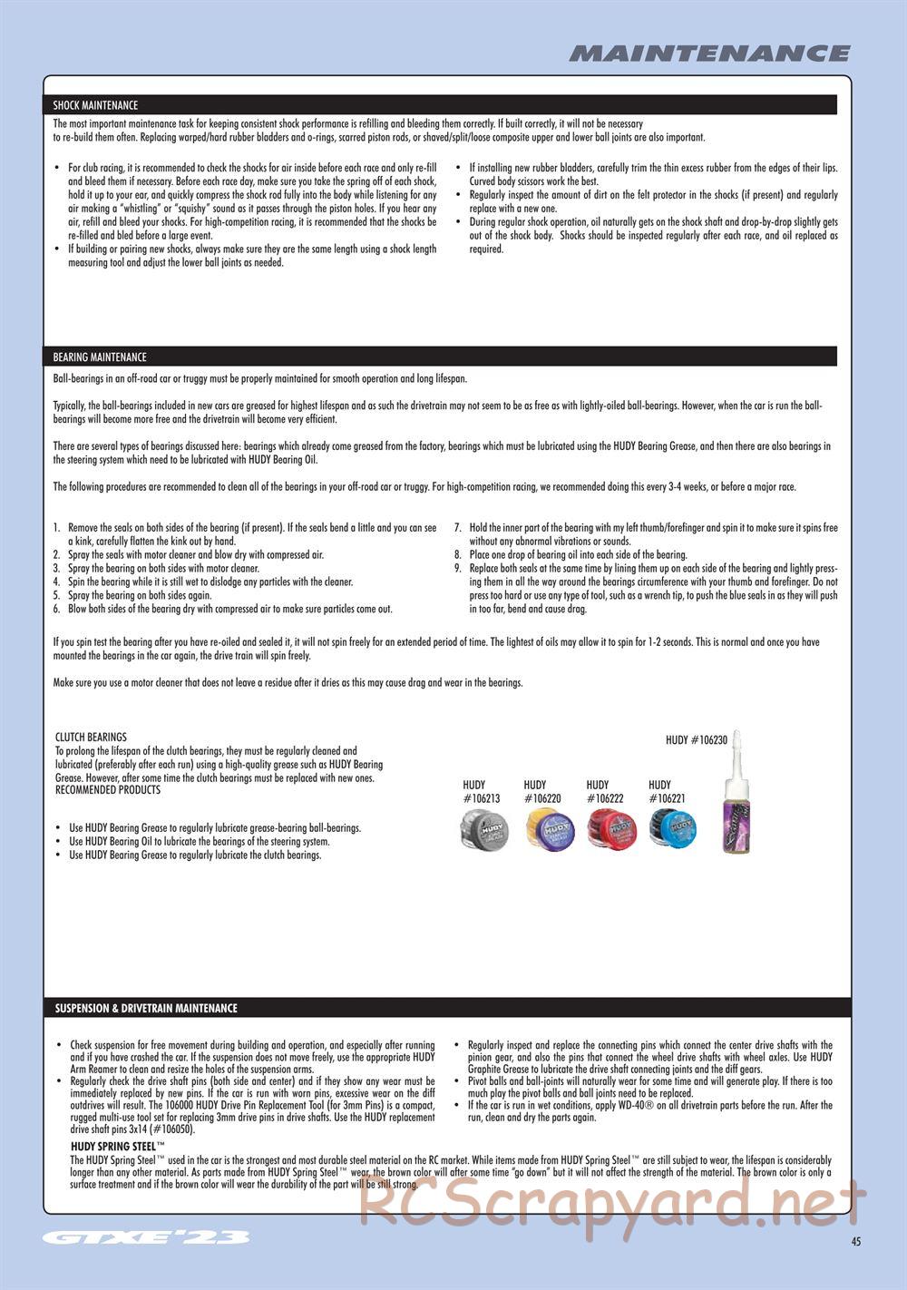 Xray - GTXE 2023 (GTXE'23) - Manual - Page 45
