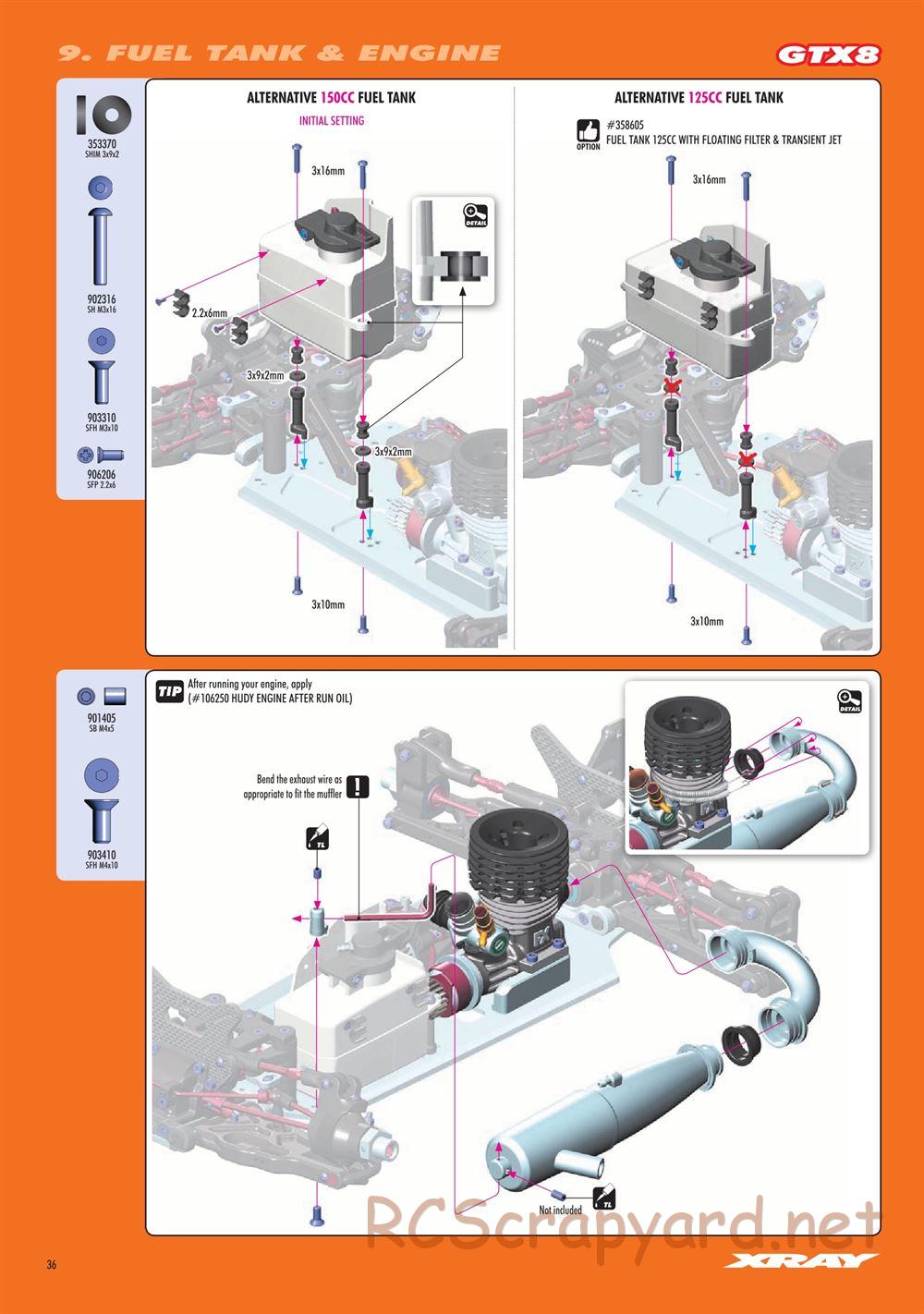 Xray - GTXE.3 2021 (GTXE'21) - Manual - Page 36