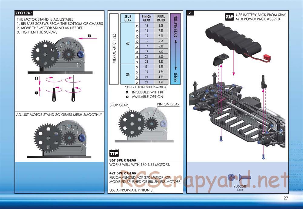 Xray - M18 Pro - Manual - Page 27