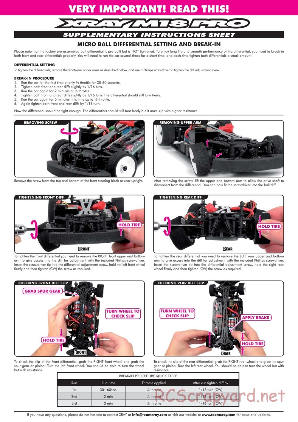 Xray - M18 Pro - Sup Manual