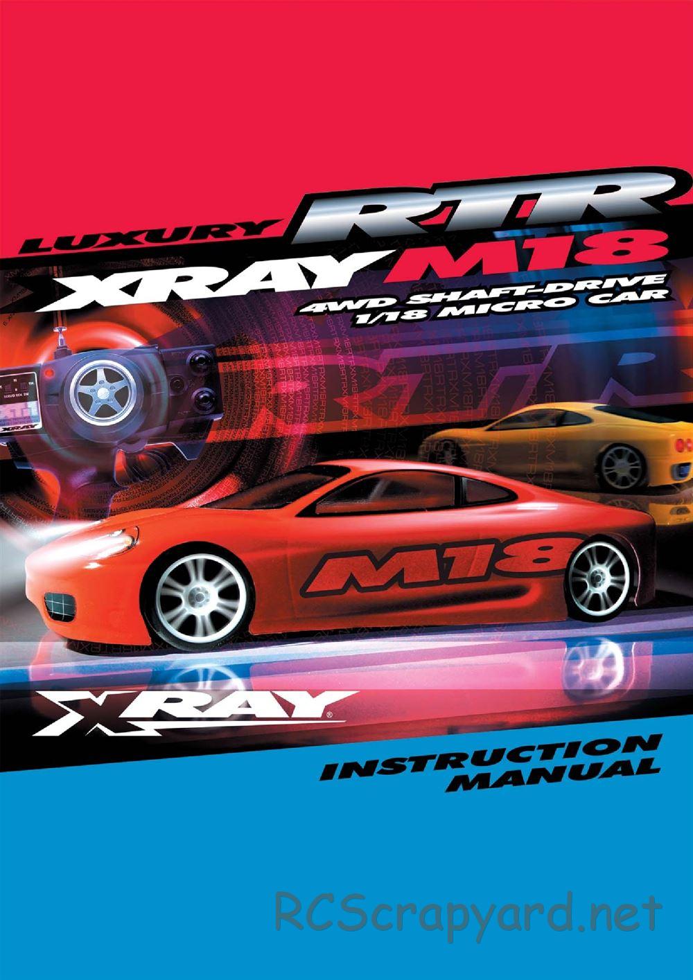 Xray - M18 RTR - Manual - Page 1