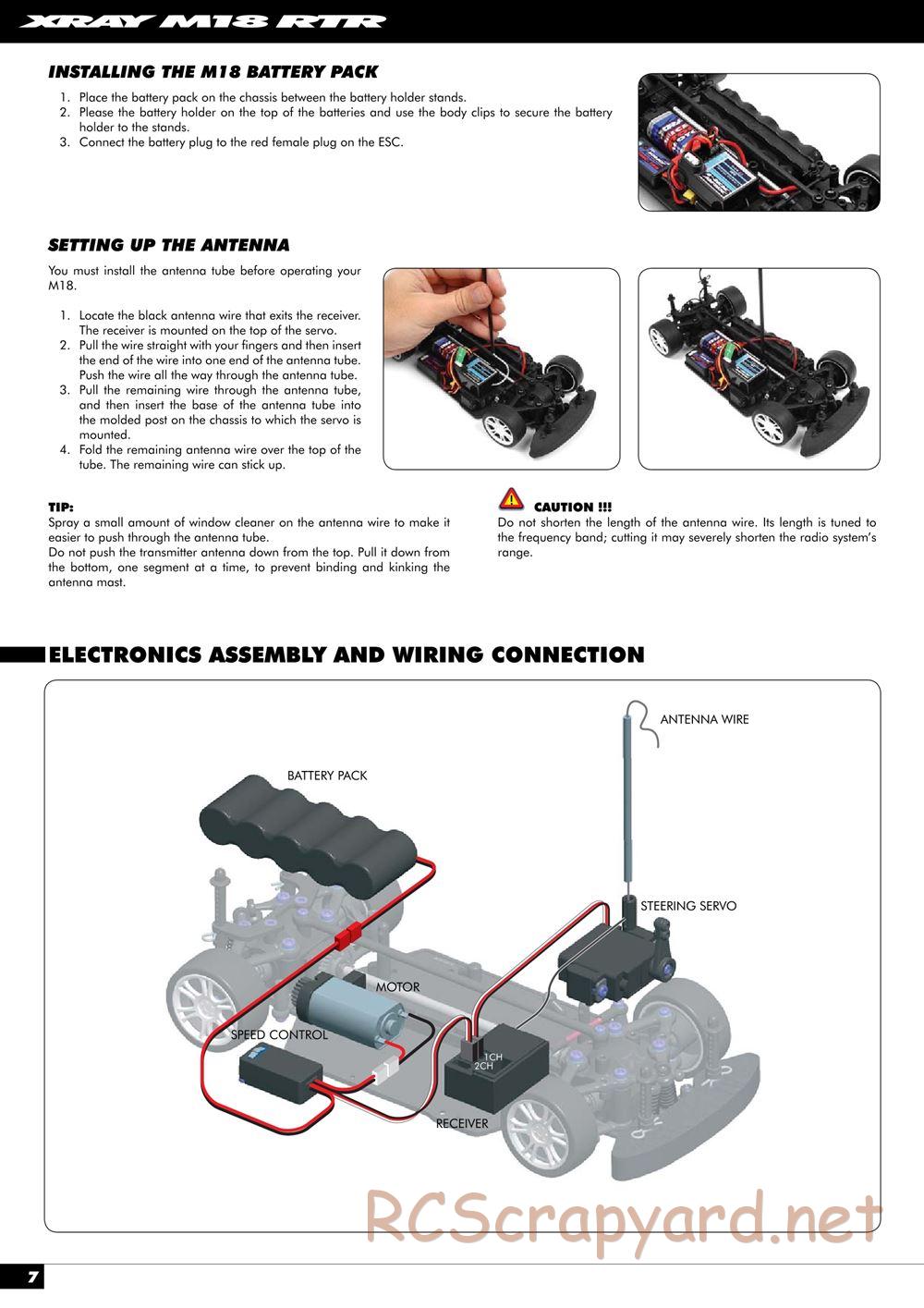 Xray - M18 RTR - Manual - Page 8