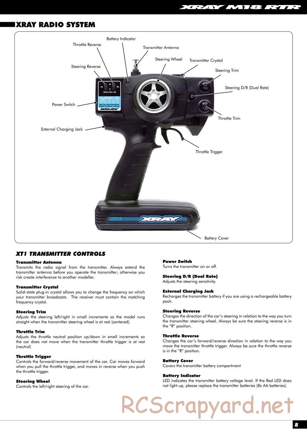 Xray - M18 RTR - Manual - Page 9