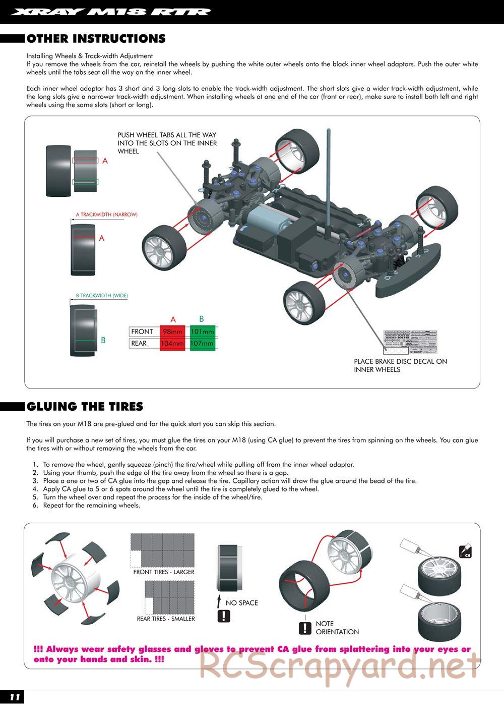 Xray - M18 RTR - Manual - Page 12