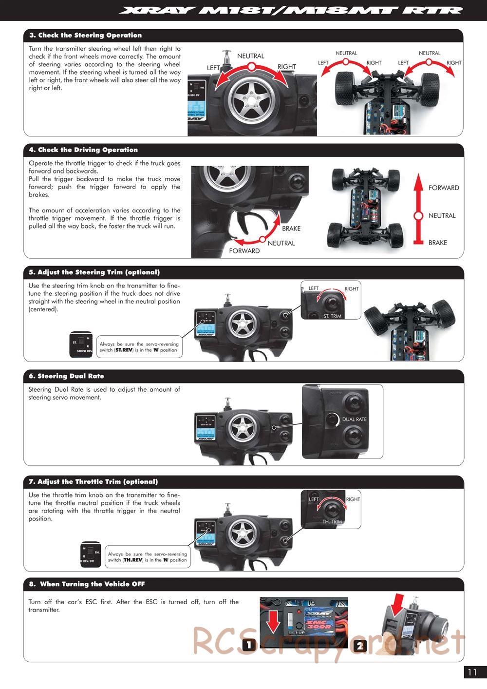 Xray - M18MT RTR - Manual - Page 11