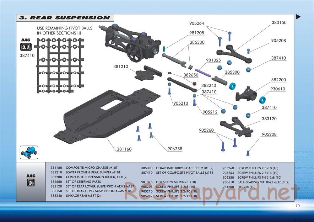 Xray - M18T - Manual - Page 11