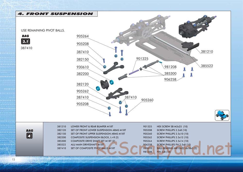 Xray - M18T - Manual - Page 16