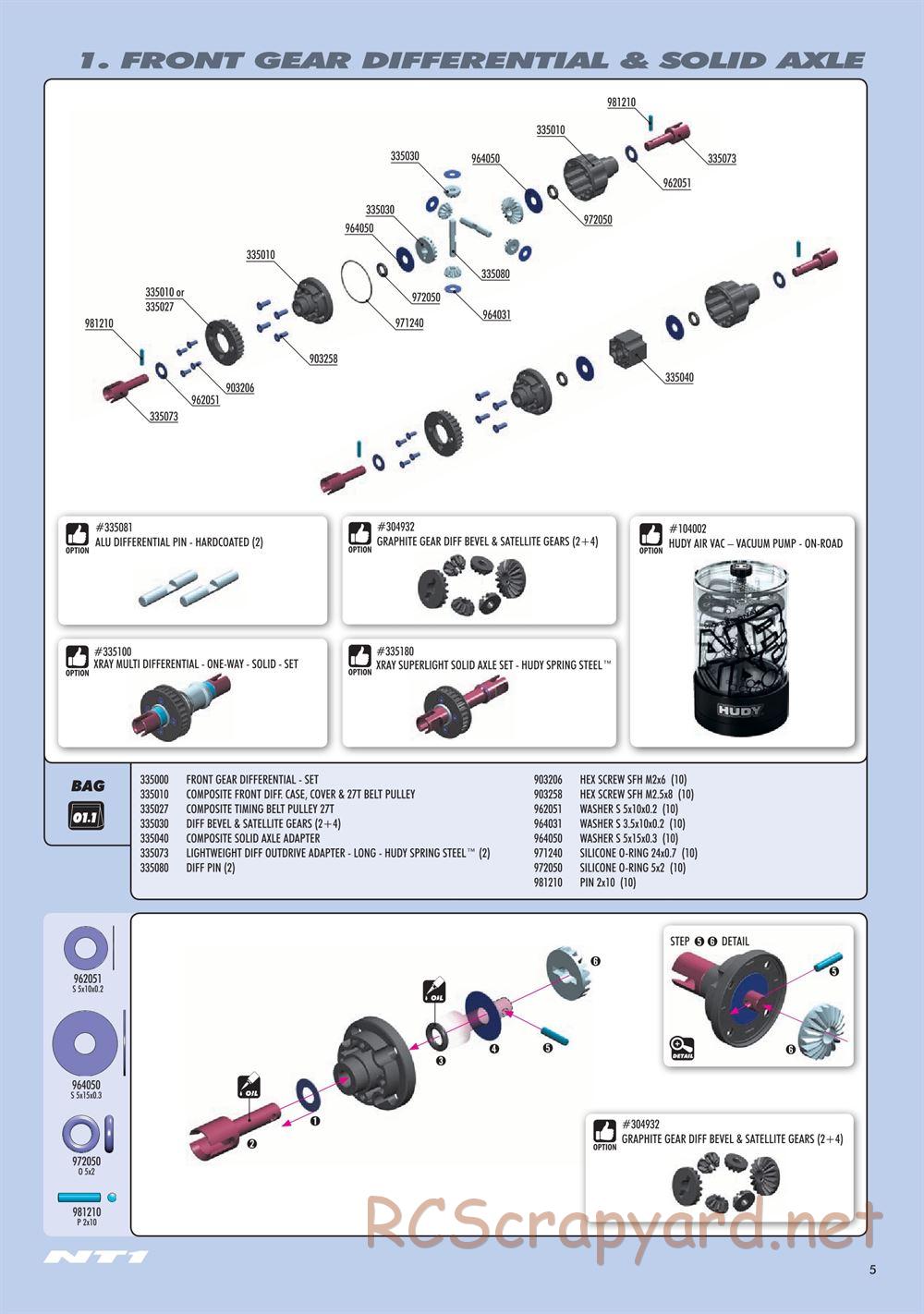 Xray - NT1.2 (2019) - Manual - Page 5