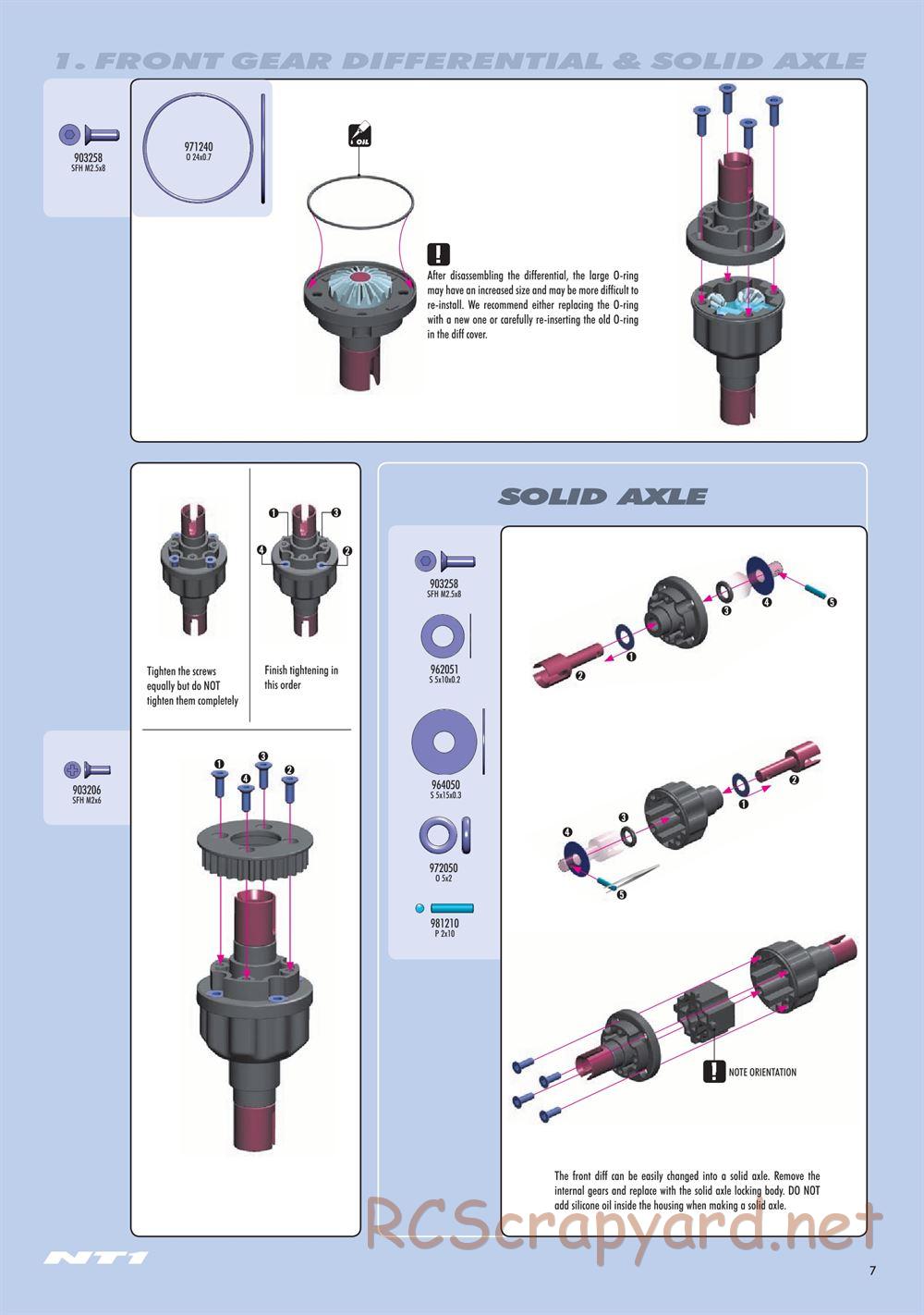 Xray - NT1.2 (2019) - Manual - Page 7