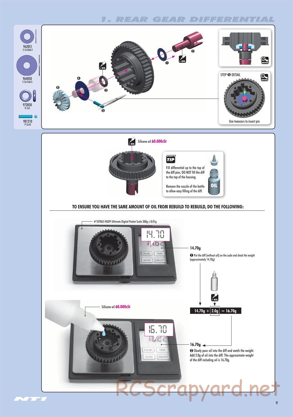 Xray - NT1.2 (2019) - Manual - Page 9