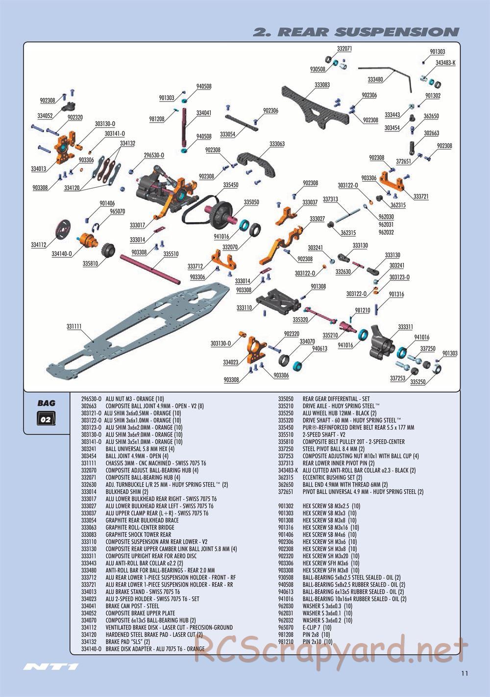 Xray - NT1.2 (2019) - Manual - Page 11
