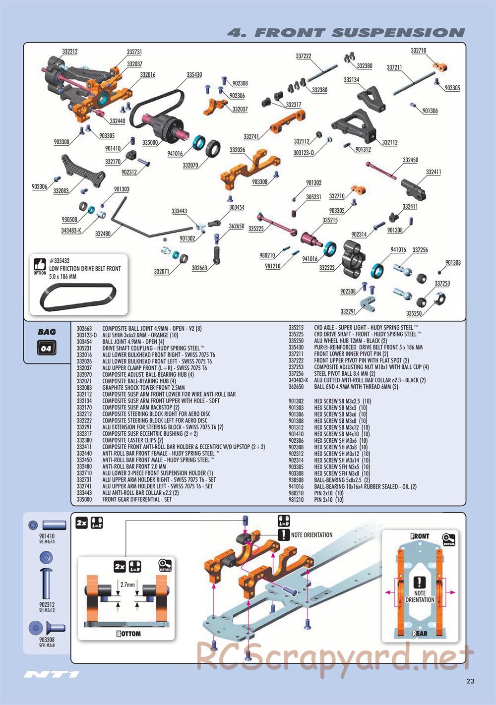 Xray - NT1.2 (2019) - Manual - Page 23