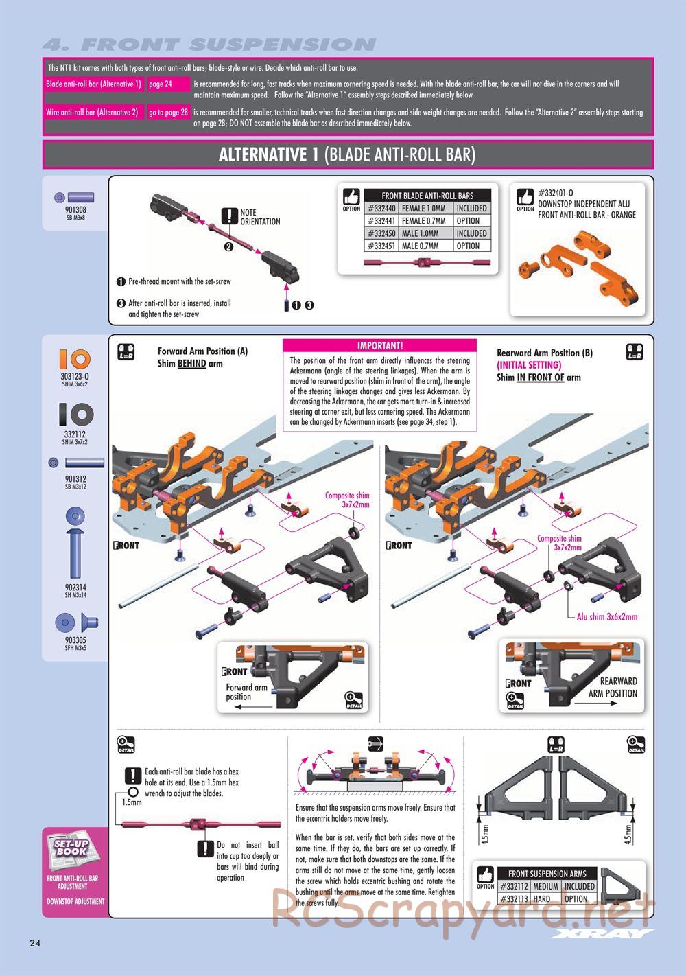 Xray - NT1.2 (2019) - Manual - Page 24