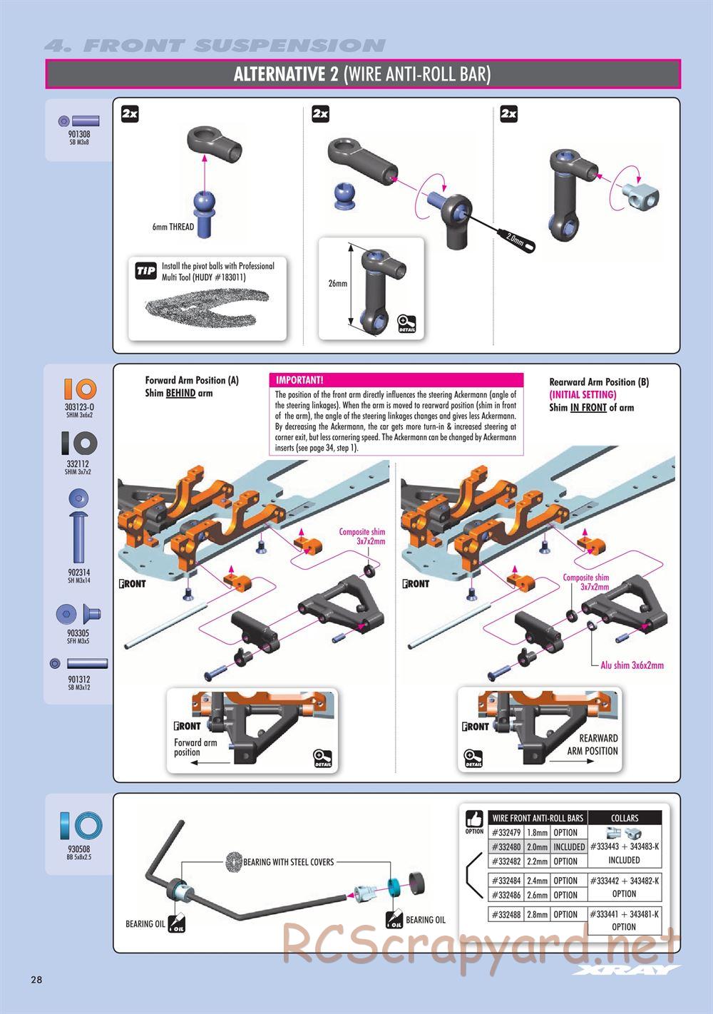 Xray - NT1.2 (2019) - Manual - Page 28