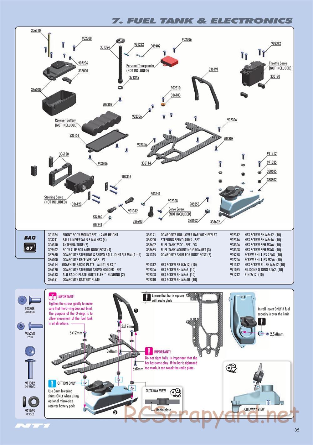 Xray - NT1.2 (2019) - Manual - Page 35
