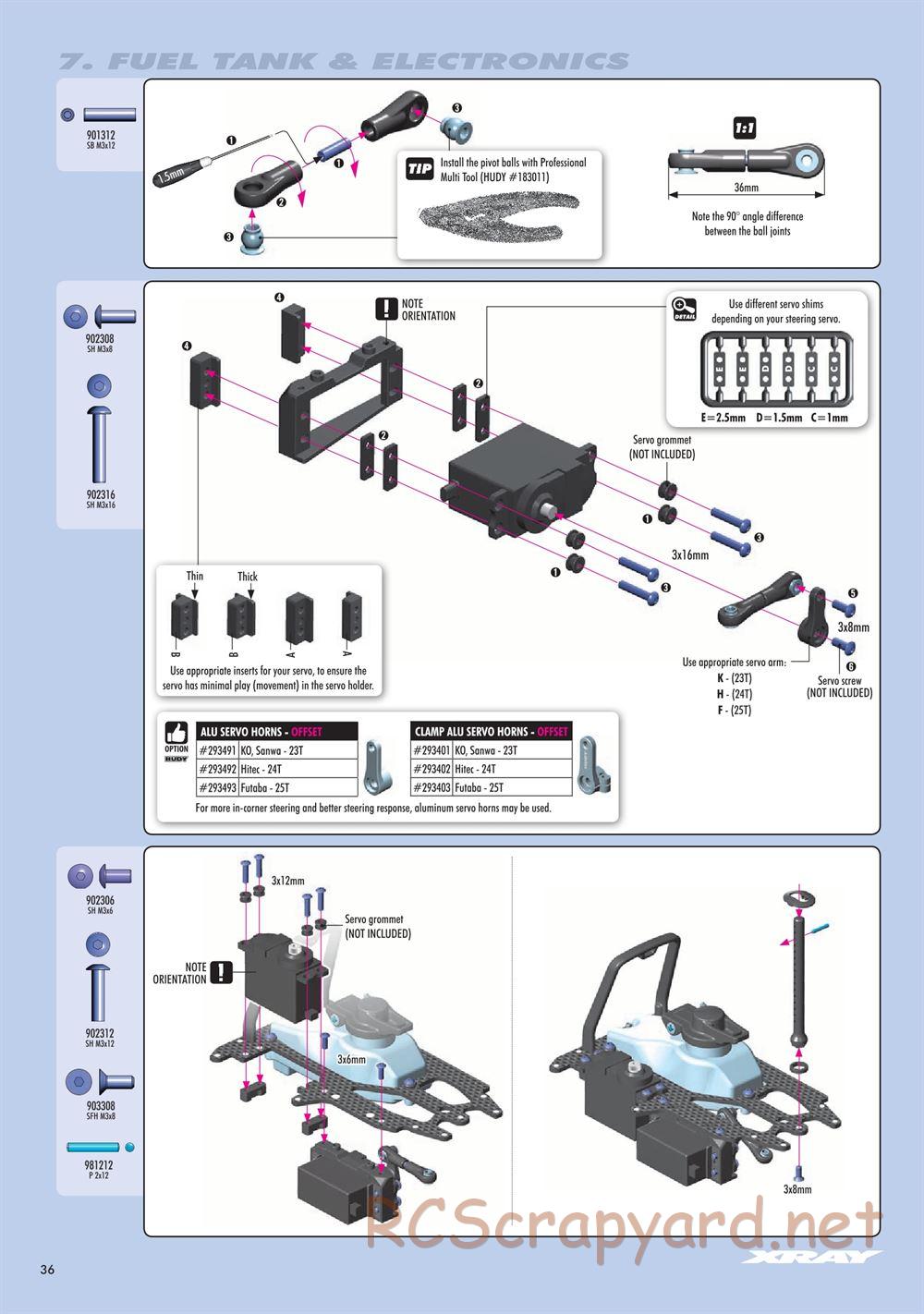 Xray - NT1.2 (2019) - Manual - Page 36