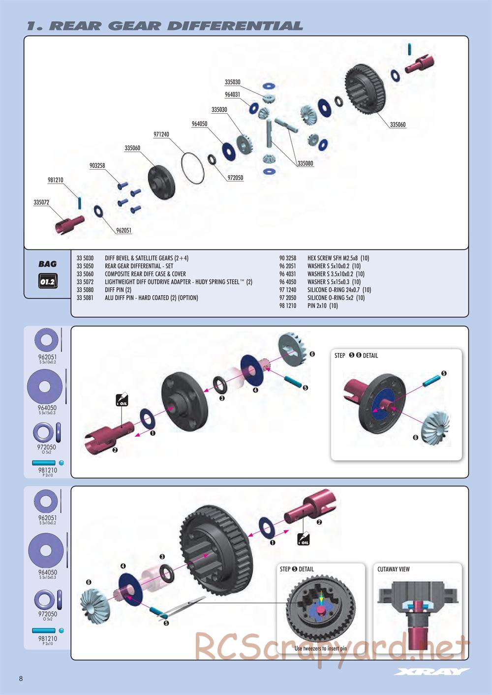 Xray - NT1 2014 Specs (NT1'14) - Manual - Page 8