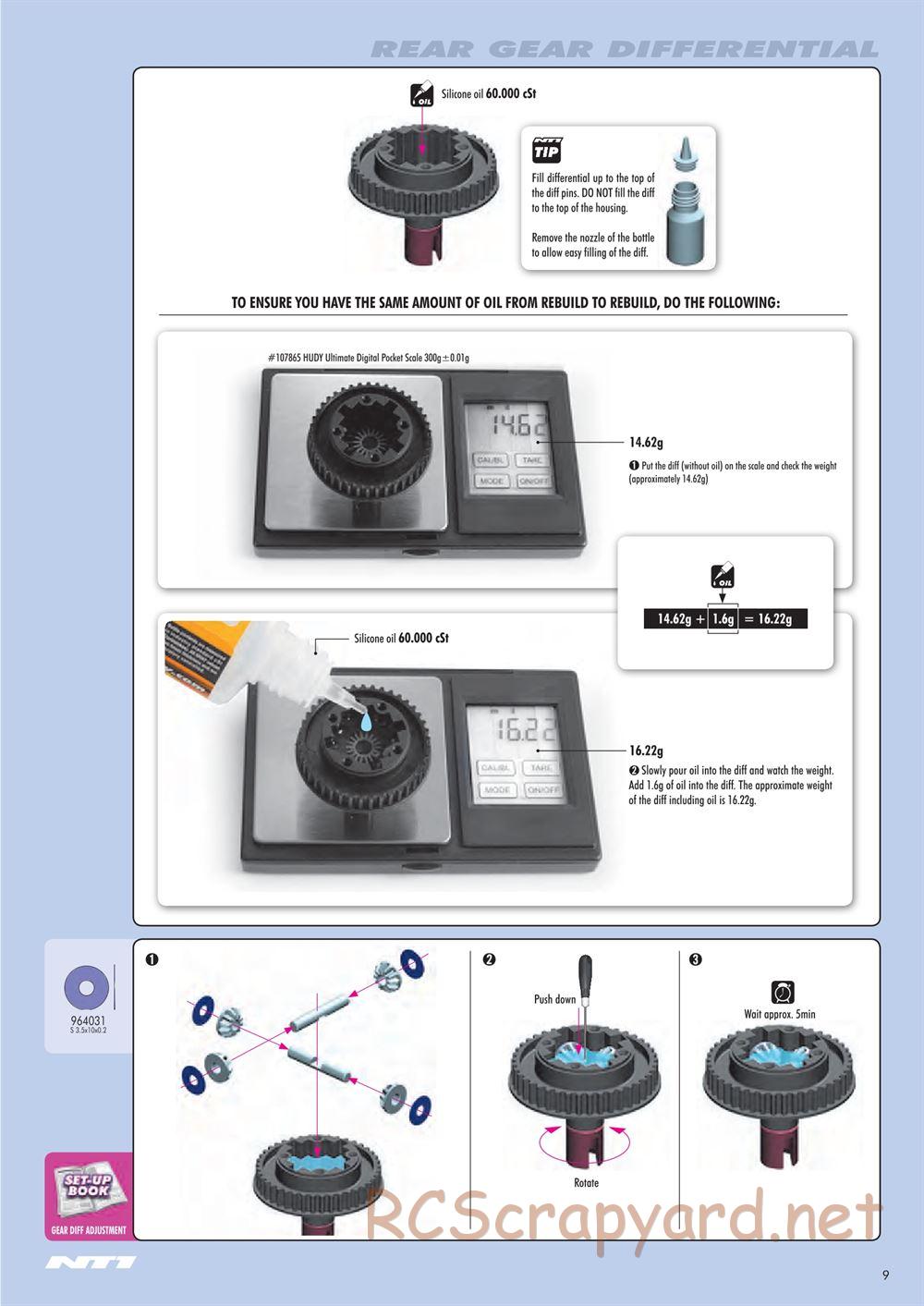 Xray - NT1 2014 Specs (NT1'14) - Manual - Page 9