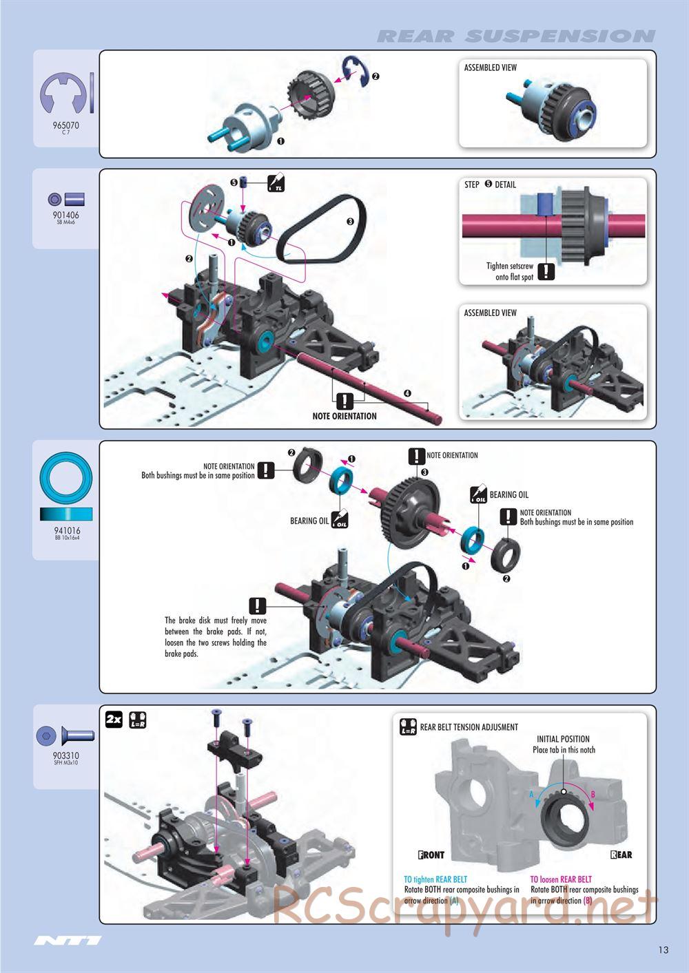Xray - NT1 2014 Specs (NT1'14) - Manual - Page 13