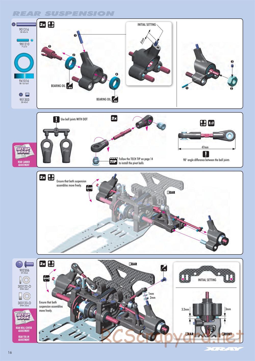 Xray - NT1 2014 Specs (NT1'14) - Manual - Page 16