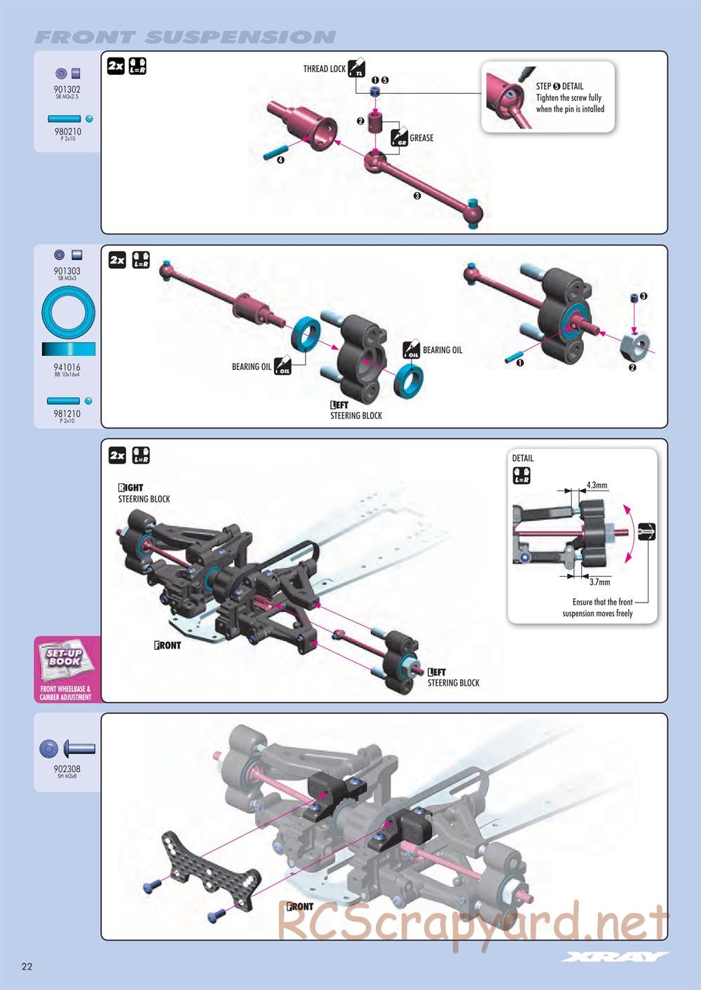 Xray - NT1 2014 Specs (NT1'14) - Manual - Page 22