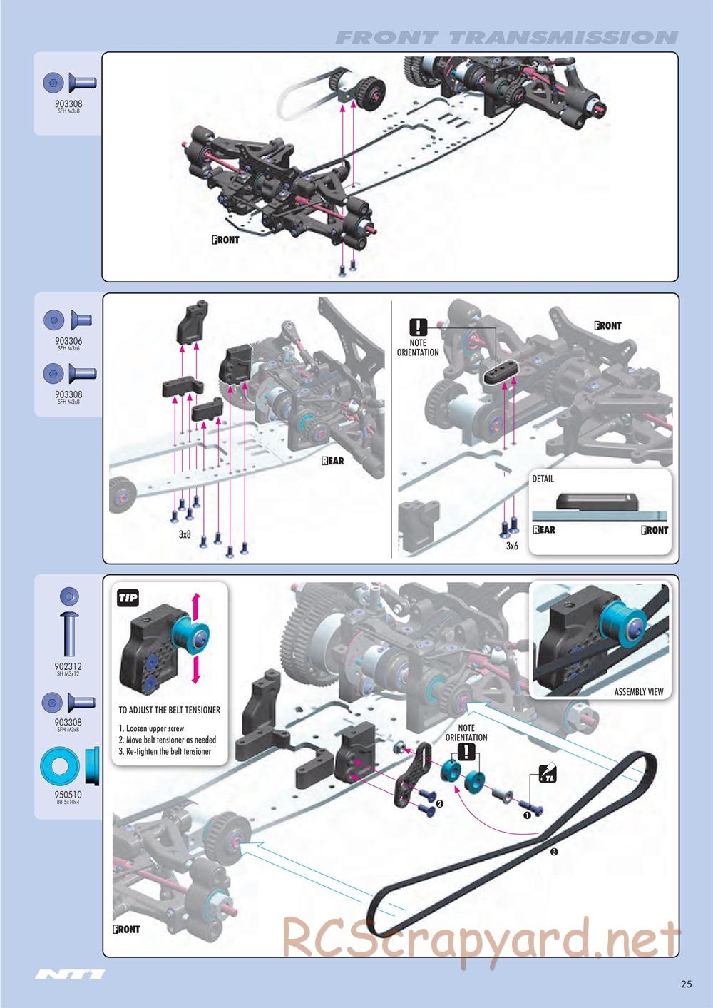 Xray - NT1 2014 Specs (NT1'14) - Manual - Page 25