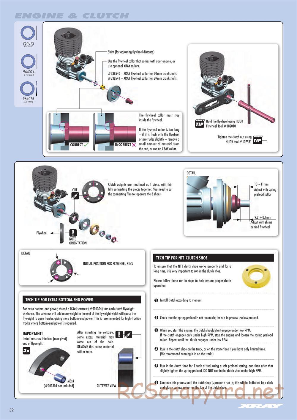 Xray - NT1 2014 Specs (NT1'14) - Manual - Page 32