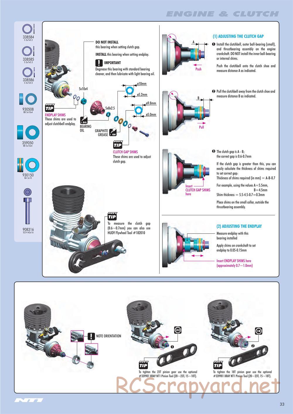Xray - NT1 2014 Specs (NT1'14) - Manual - Page 33