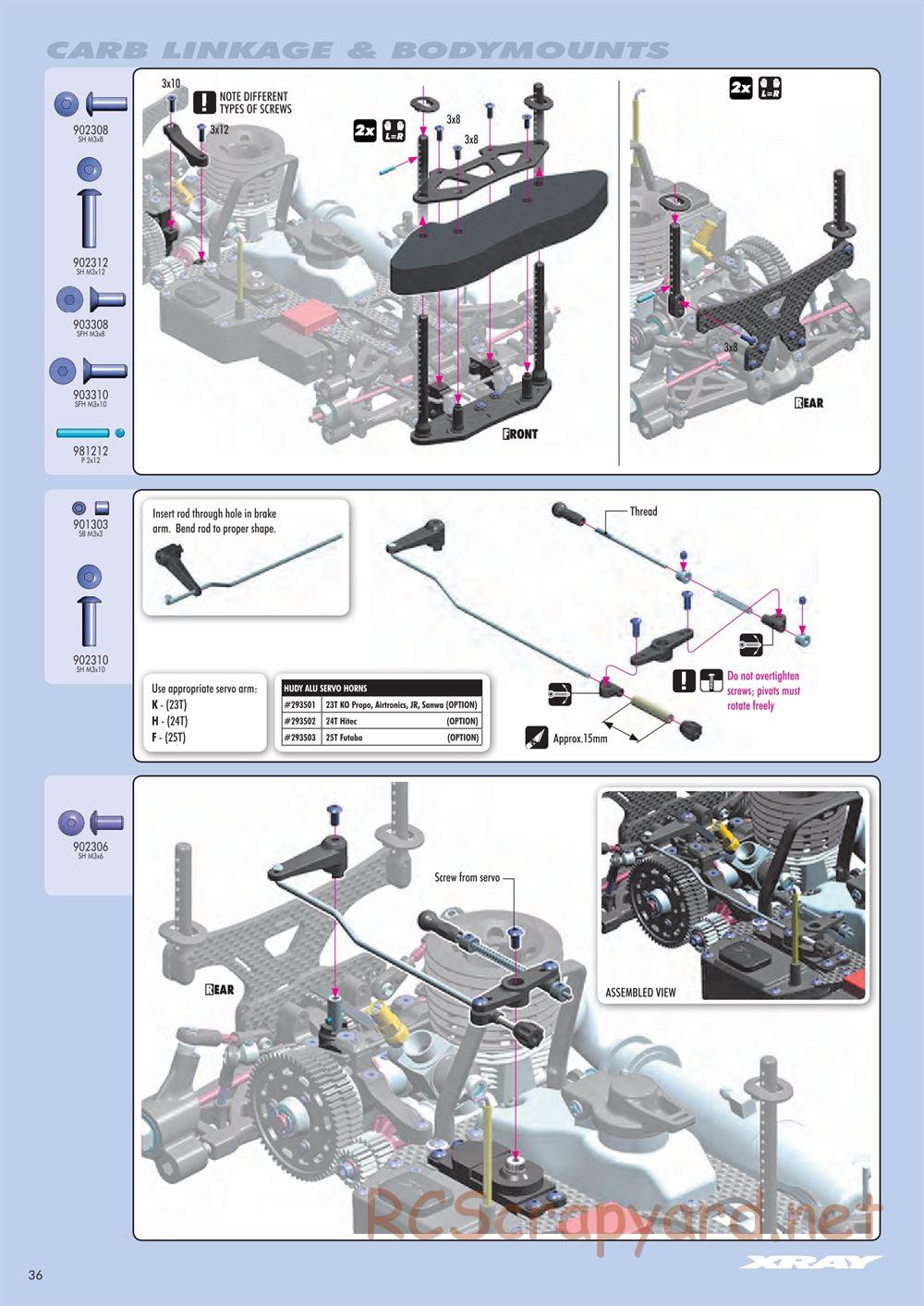 Xray - NT1 2014 Specs (NT1'14) - Manual - Page 36