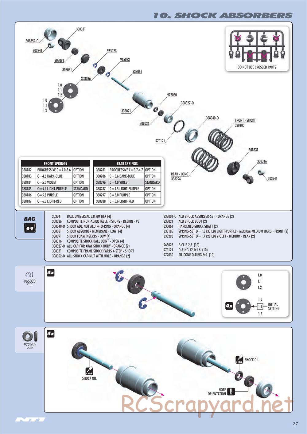 Xray - NT1 2014 Specs (NT1'14) - Manual - Page 37