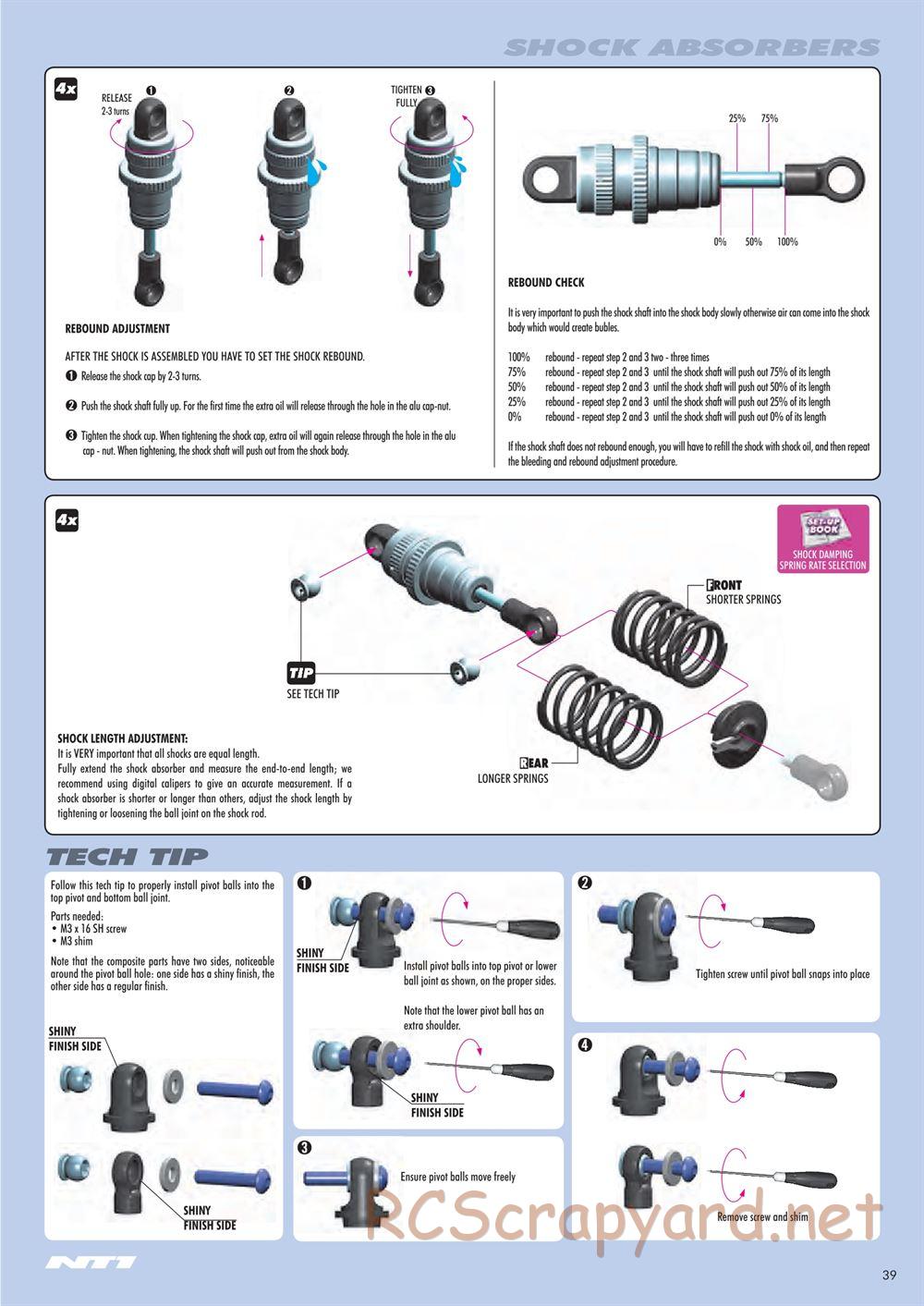 Xray - NT1 2014 Specs (NT1'14) - Manual - Page 39