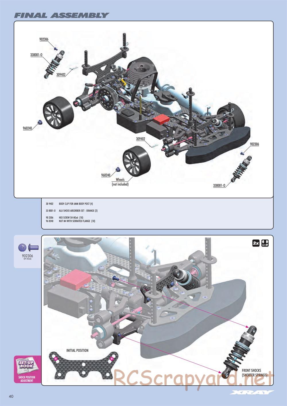 Xray - NT1 2014 Specs (NT1'14) - Manual - Page 40