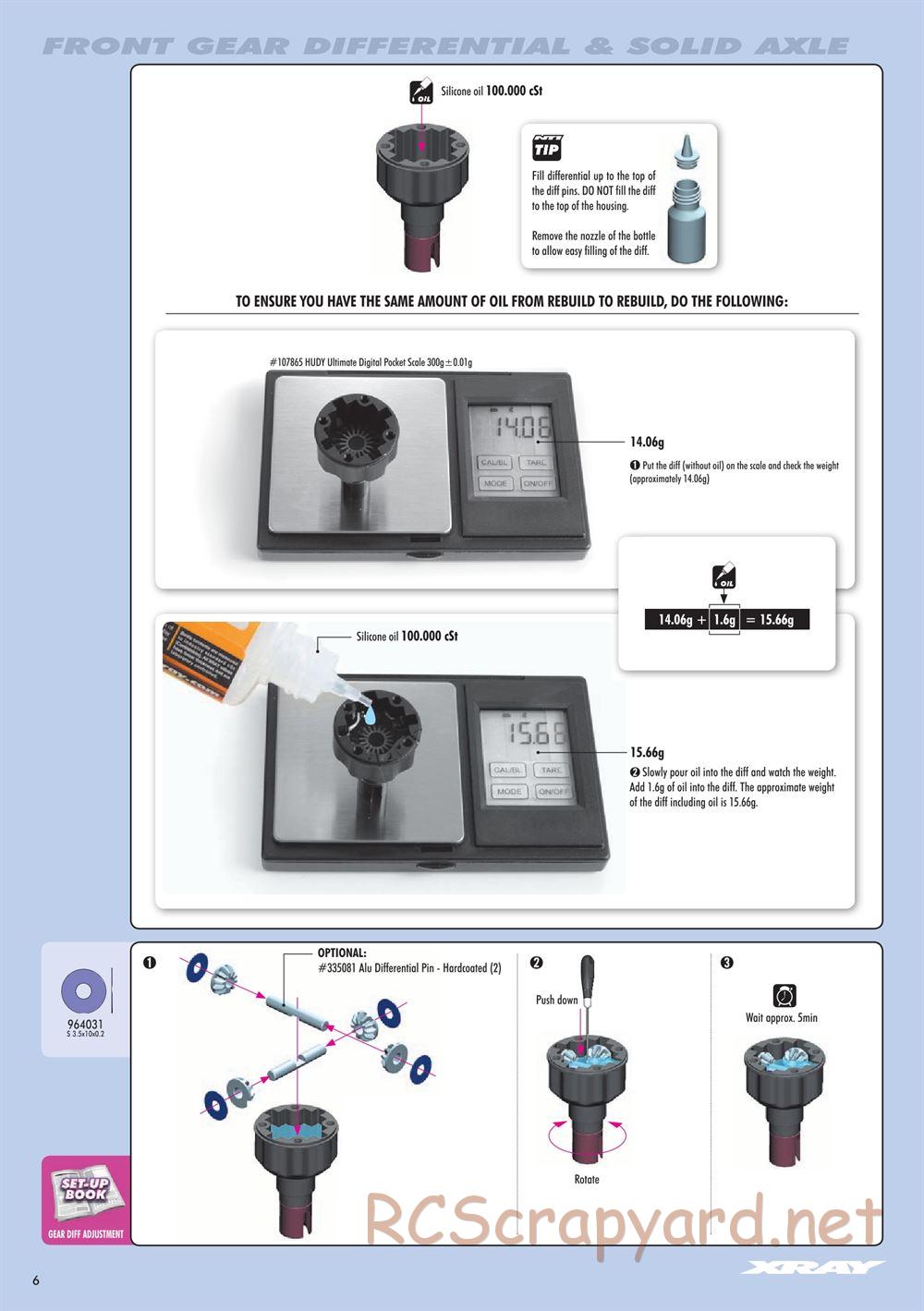 Xray - NT1 2015 Specs (NT1'15) - Manual - Page 6