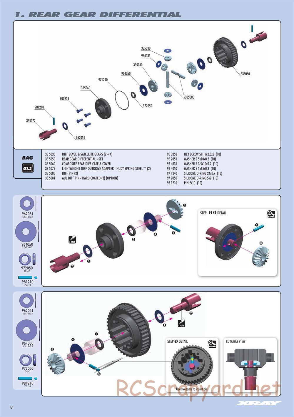 Xray - NT1 2015 Specs (NT1'15) - Manual - Page 8