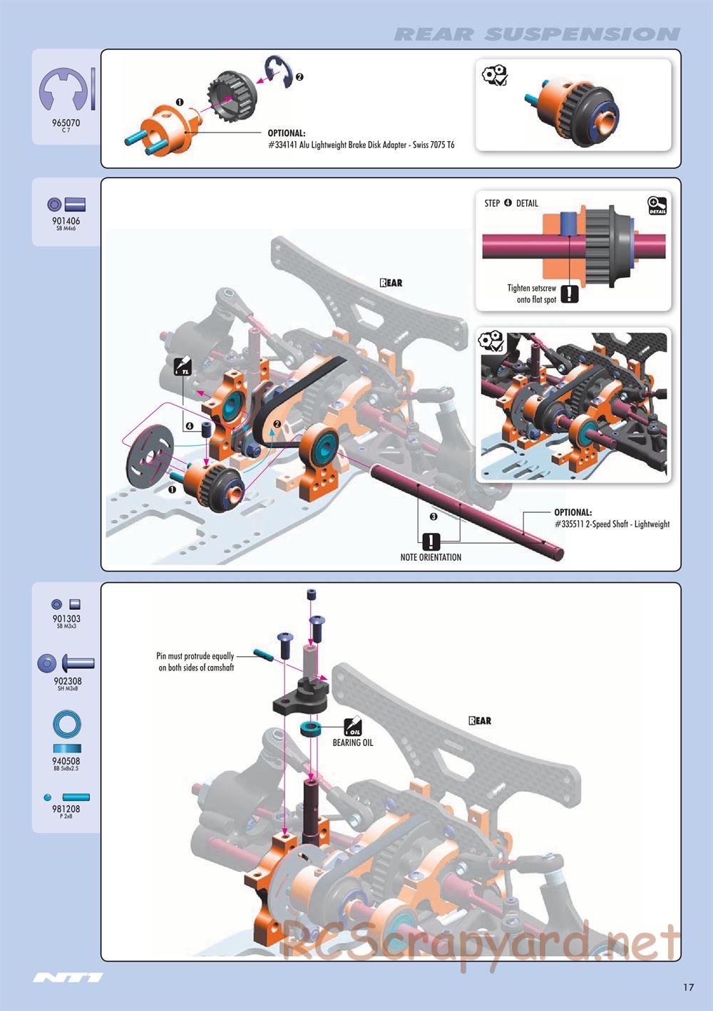 Xray - NT1 2015 Specs (NT1'15) - Manual - Page 17