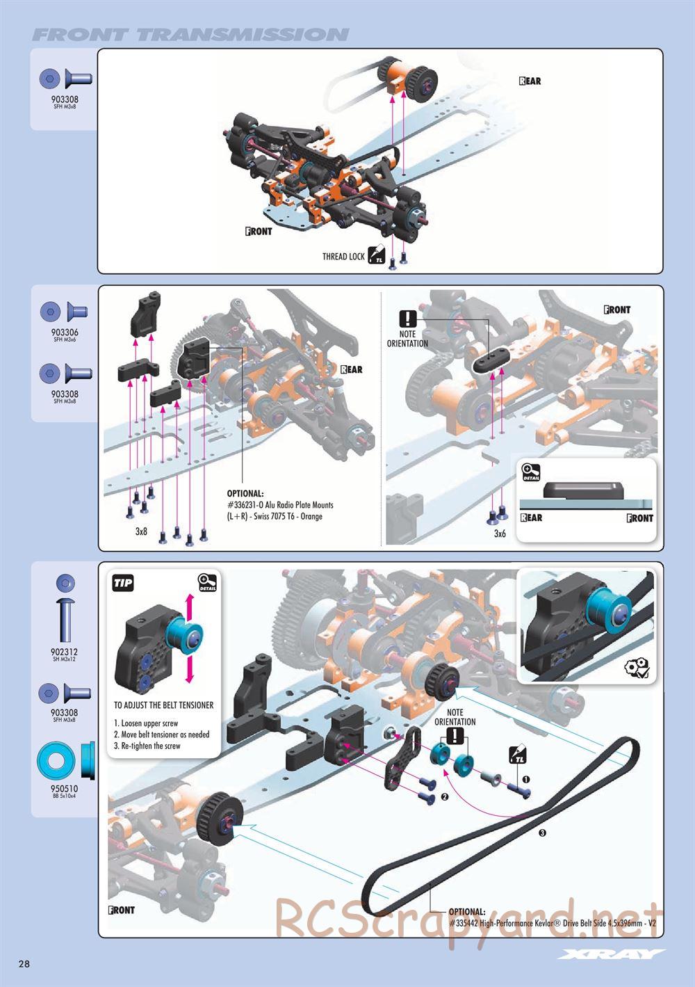 Xray - NT1 2015 Specs (NT1'15) - Manual - Page 28
